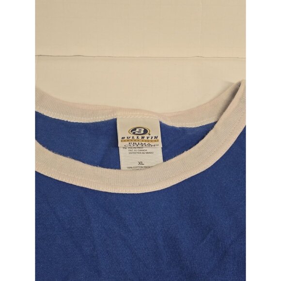 Quebec Nordiques Vintage NHL Hockey Collection Blue Bulletin Tag T Shirt Mens XL - Picture 3 of 6